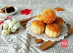 Illustration of how to make bean paste mooncakes 17