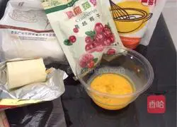 Illustration of how to make cranberry cookies 1