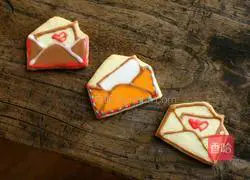 Illustration of how to make love letter cookies 9