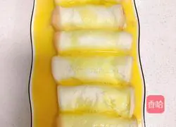 Illustration of how to make toast into fried mochi 4