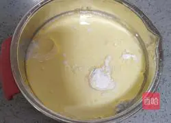 Illustration of how to make ice skin red bean paste 2