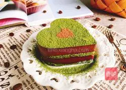 Illustration of how to make matcha chocolate mousse 23