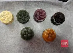 Peach Mountain Skin Mooncake Recipe Illustration 8