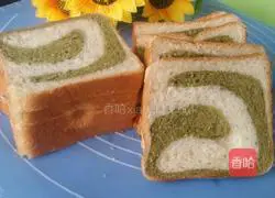 Illustration of how to make two-color toast bread 16