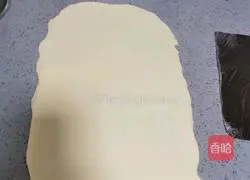 Illustration of how to make bean paste marble toast 11