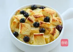 Baked Blueberry Toast Pudding Recipe Illustration 6