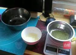 Illustration of how to make matcha biscuits 2
