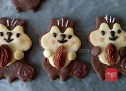 Illustration of how to make small animal cookies 14