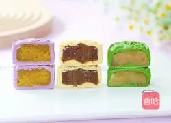 Illustration of how to make fragrant rice mooncakes 18
