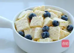 Baked Blueberry Toast Pudding Recipe Illustration 4