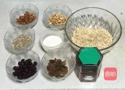 Illustration of how to make oatmeal nut cookies 1