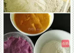 Snow Skin Mooncake (Purple Sweet Potato, Pumpkin Matcha) Recipe 3