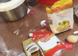 Illustration of how to make cocoa biscuits 1