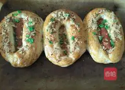 Illustration of baking bread in the oven 12