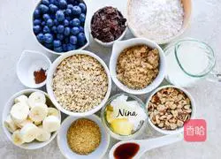 Blueberry Black Chocolate Oatmeal Cookies Recipe Illustration 1