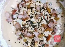 Illustration of how to make homemade Wuren BBQ pork mooncake fillings 15