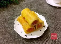 Illustration of how to make sweet potato toast rolls 11