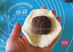 Illustration of how to make bean paste bread 9