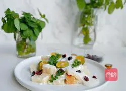 Illustration of how to make toasted cranberry yogurt 10