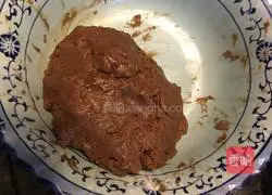 Illustration of how to make nut cookies (original & chocolate) 5