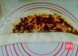 Sauce Illustration of how to make fragrant pancakes 13