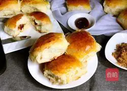 Pork floss with bayberry sauce Illustration of how to make a bag 18