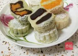 Illustrated recipe for homemade snowskin mooncakes 15