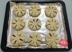 Illustration of making bean paste fancy bread 16