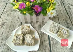 Illustration of how to make mung bean mooncakes with skin 15