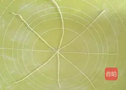 Illustration of how to make pumpkin and meat floss bread 13