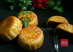 Purple Sweet Potato Peanut Mooncake Recipe Illustration 7