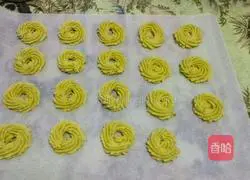 Illustration of how to make matcha milk cookies 12