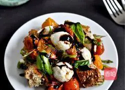 Toasted Croutons with Cherry Tomato Salad Recipe Illustration 6