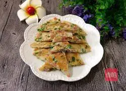 Illustration of how to make scallion pancake 7