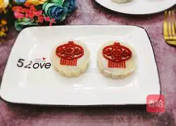 Illustration of how to make ice skin red bean paste 19