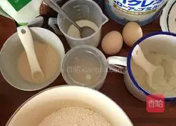 Illustration of how to make osmanthus and coconut toast 1