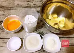 Butter Illustration of how to make cookies 1