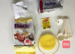 Illustration of how to make black tea cookies 1