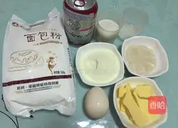 Illustration of how to make beer bread 1