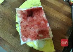 Seaweed and meat floss Illustration of making toast rolls 5