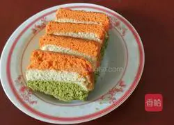 Illustration of how to make three-color bread 8