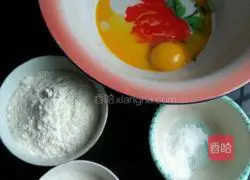 Illustration of how to make egg yolk biscuits 1