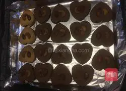Illustration of how to make nut cookies (original & chocolate) 10