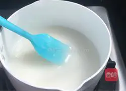 Illustration of making glutinous rice toast 2