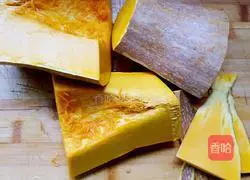 mung bean Illustration of how to make pumpkin mooncakes with sand filling 1