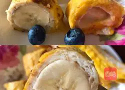 Illustration of how to make banana toast rolls 8