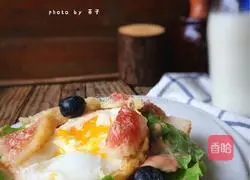 Illustration of how to eat nutritious toast 6