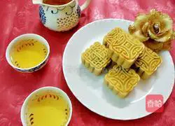 Illustration of how to make red bean filling mooncakes 14