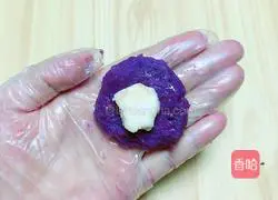 Coconut Milk Purple Sweet Potato Milk Skin Mooncake Recipe Illustration 8
