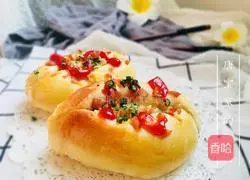 Crispy Sausage Cheese Bread Illustration of practice 14